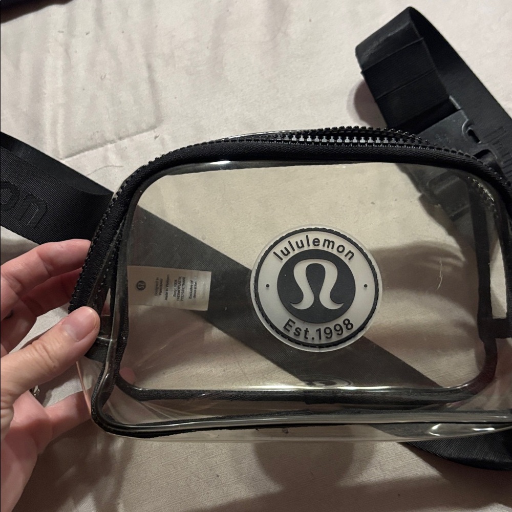 Lululemon Transparent Crossbody/ beltbag with Black Trim